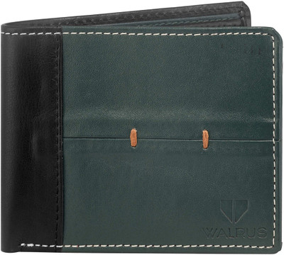 Walrus Men Multicolor Genuine Leather Wallet(8 Card Slots)