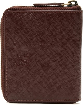 LOUIS STITCH Men Casual Red Genuine Leather Wallet(5 Card Slots)