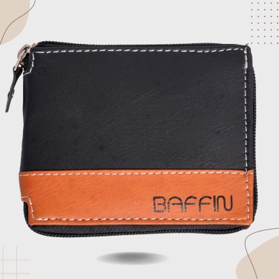 BAFFIN Men Evening/Party, Trendy, Casual, Travel Black Artificial Leather Wallet(3 Card Slots)
