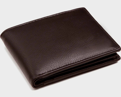 GH Men Formal, Trendy Brown Genuine Leather Wallet(10 Card Slots)