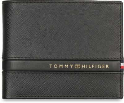 TOMMY HILFIGER Men Casual, Formal Black Genuine Leather Wallet(12 Card Slots)