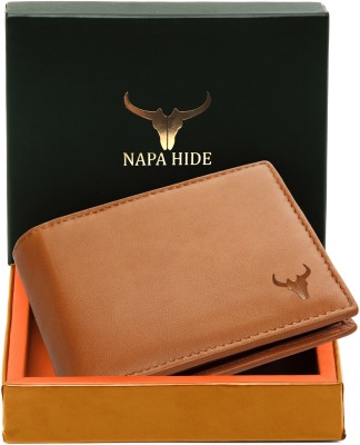 napa hide Men Casual, Formal, Ethnic, Evening/Party, Trendy, Travel Tan Genuine Leather Wallet