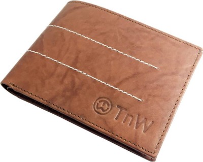 TnW Men Brown Genuine Leather Wallet(3 Card Slots)