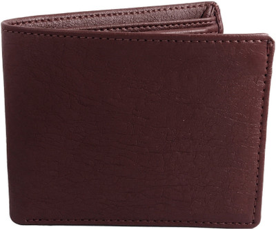 Geelark Men Trendy Brown Artificial Leather Wallet(5 Card Slots)