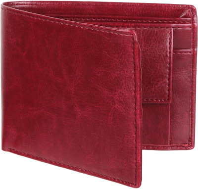 WALLETIN Men Red Artificial Leather Wallet(5 Card Slots)