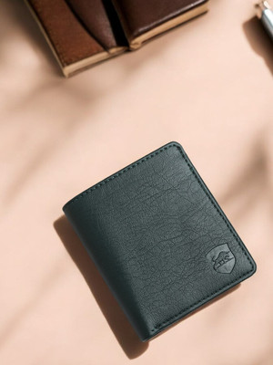 SAMTROH Men Green Artificial Leather Wallet(8 Card Slots)