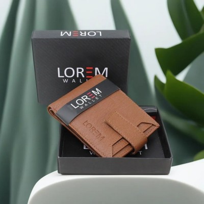 LOREM Men Casual, Evening/Party, Formal Tan Artificial Leather Wallet(6 Card Slots)