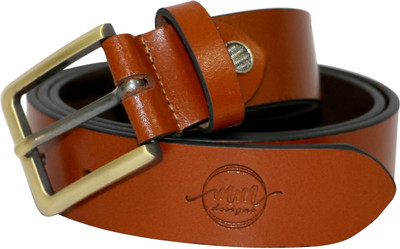 MM designs Men Formal, Casual, Party Tan Genuine Leather Belt