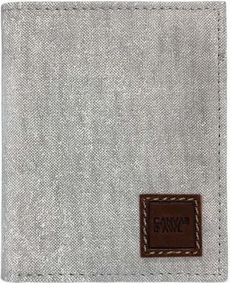 CANVAS & AWL Men & Women Casual, Evening/Party, Formal, Travel, Trendy Grey Canvas Wallet(6 Card Slots)