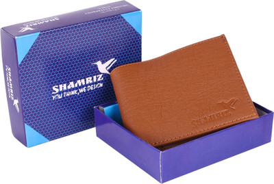 SHAMRIZ Men Tan Artificial Leather Wallet(14 Card Slots)