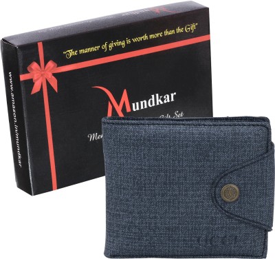 Mundkar Boys Casual, Trendy, Ethnic Blue Artificial Leather Wallet(8 Card Slots)