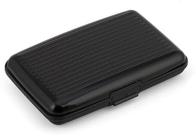 Taabar Men & Women Black Aluminium Card Holder(7 Card Slots)