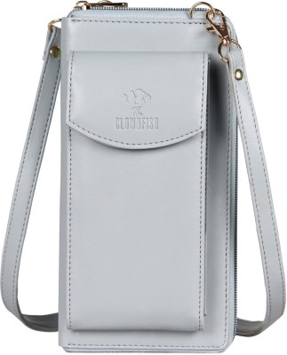 The CLOWNFISH Women Casual Grey Artificial Leather Wallet(4 Card Slots)