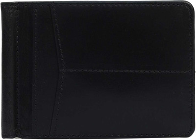 ALAIK Men Trendy Black Genuine Leather Card Holder(11 Card Slots)