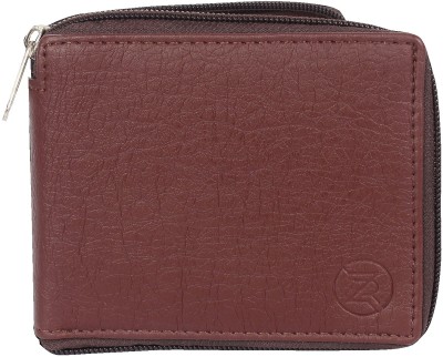 Zoro United Men Brown Artificial Leather Wallet(12 Card Slots)