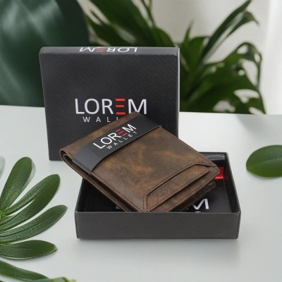 LOREM Men Casual, Evening/Party, Formal Brown Artificial Leather Wallet(7 Card Slots)