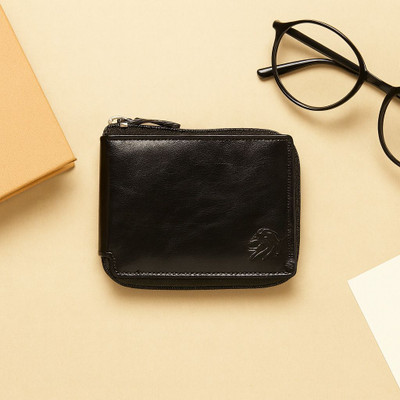 VEMILIO Men & Women Casual, Evening/Party, Travel, Trendy, Casual, Ethnic Black Artificial Leather Wallet(5 Card Slots)