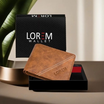 LOREM Men Casual, Evening/Party, Formal Beige Artificial Leather Wallet(4 Card Slots)