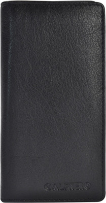 Calfnero Men Black Genuine Leather Card Holder(24 Card Slots)