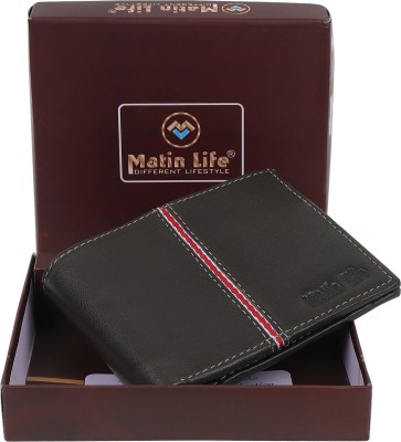 MATIN Life Men Casual, Formal, Trendy Green Genuine Leather Wallet(5 Card Slots)