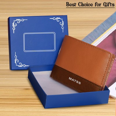 MATSS Men Casual, Ethnic, Evening/Party, Formal, Travel, Trendy Tan, Brown Genuine Leather Wallet(4 Card Slots)