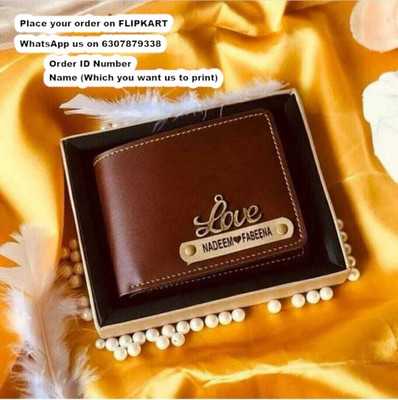 Navya Royal Art Men Casual, Formal, Evening/Party, Formal, Trendy Brown Artificial Leather, Genuine Leather Wallet(3 Card Slots)