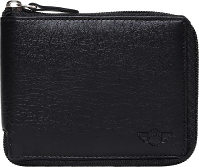 METRONAUT Men & Women Casual, Evening/Party, Formal, Travel, Trendy Black Artificial Leather Wallet(4 Card Slots)