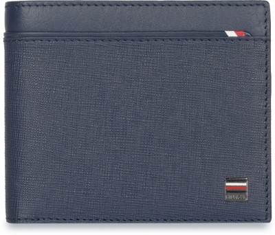 TOMMY HILFIGER Men Casual, Formal Blue Genuine Leather Wallet(12 Card Slots)