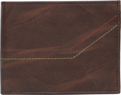 USL Men Brown Artificial Leather Wallet(6 Card Slots)