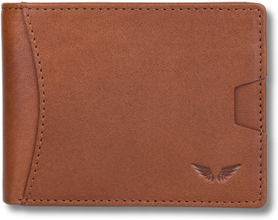 Divino Men Formal Brown Genuine Leather Wallet(4 Card Slots)