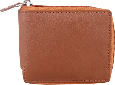 ROCKZONE Men & Women Casual Beige, Tan Artificial Leather Wallet(3 Card Slots)