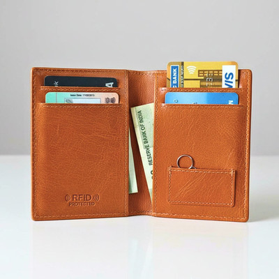 Men Mania Men Trendy, Casual, Travel, Formal, Evening/Party, Ethnic Tan Genuine Leather Wallet(12 Card Slots)