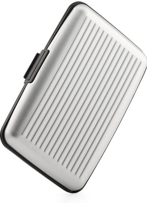 Taabar Men & Women Silver Aluminium Card Holder(10 Card Slots)
