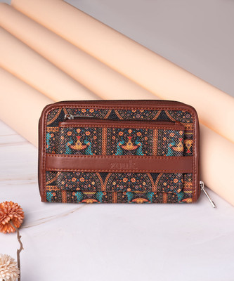 ZOUK Women Casual, Formal Multicolor Jute Wallet(4 Card Slots)