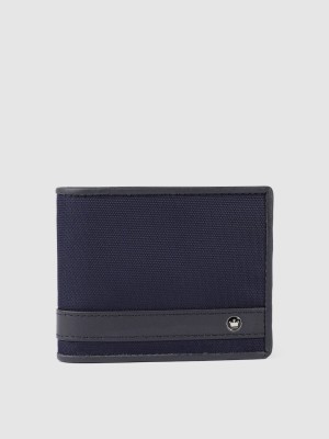 Louis Philippe Sport Men Blue Genuine Leather Wallet(4 Card Slots)