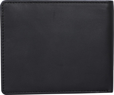 CADEAU Men Casual Black Artificial Leather Wallet(5 Card Slots)