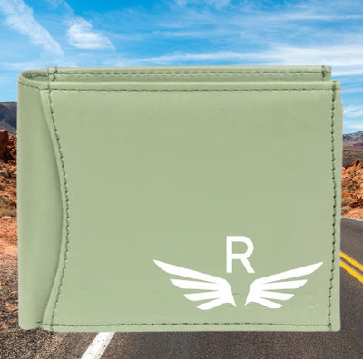 KEYUR Men Casual Green Artificial Leather Wallet(6 Card Slots)