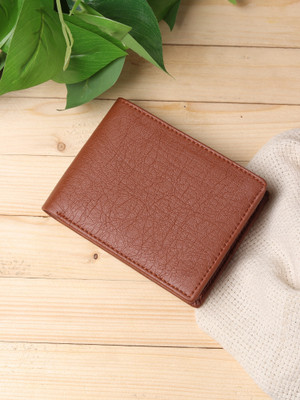 WALLETIN Men Casual Tan Artificial Leather Wallet(8 Card Slots)