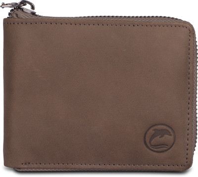 DOLPHIN GLOBAL Men Casual, Formal, Travel Brown Genuine Leather Wallet(6 Card Slots)