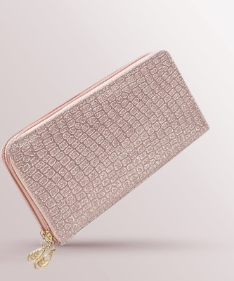 magnifique Women Evening/Party Pink Artificial Leather Wrist Wallet