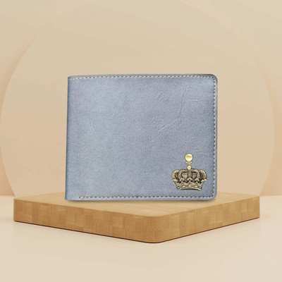 Vorak Ahimsa Men Casual, Formal Grey Artificial Leather Wallet(3 Card Slots)