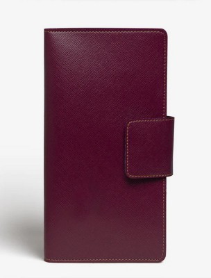 The Messy Corner Men & Women Casual Maroon Genuine Leather Card Holder(2 Card Slots)