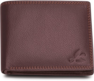 HORNBULL Men Casual Brown Genuine Leather Wallet(7 Card Slots)