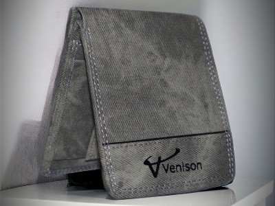 VENISON Men Casual, Evening/Party, Formal, Travel, Trendy Green Artificial Leather Wallet(5 Card Slots)