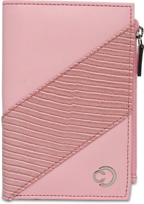 Caprese Women Casual Pink Artificial Leather Wallet(3 Card Slots)