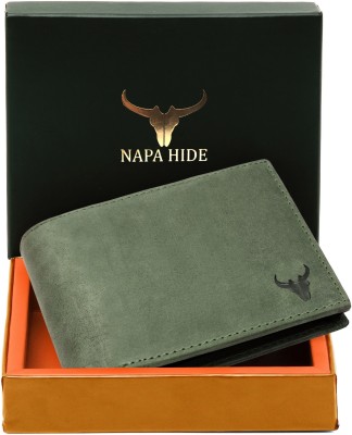 napa hide Men Casual, Formal, Ethnic, Evening/Party, Trendy, Travel Green Genuine Leather Wallet