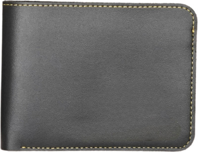 Vorak Ahimsa Men Formal Grey Artificial Leather Wallet(1 Card Slot)