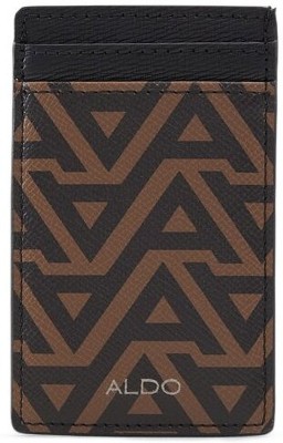 ALDO Men Casual Brown Artificial Leather Wallet(2 Card Slots)