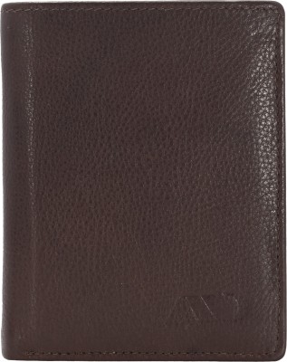 ANNODYNE Men Casual Brown Genuine Leather Wallet(4 Card Slots)