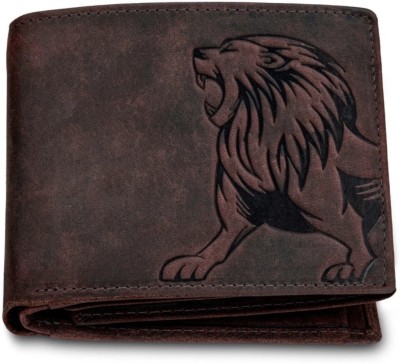 Leder Street Men Trendy, Formal, Travel Brown Genuine Leather Wallet(9 Card Slots)